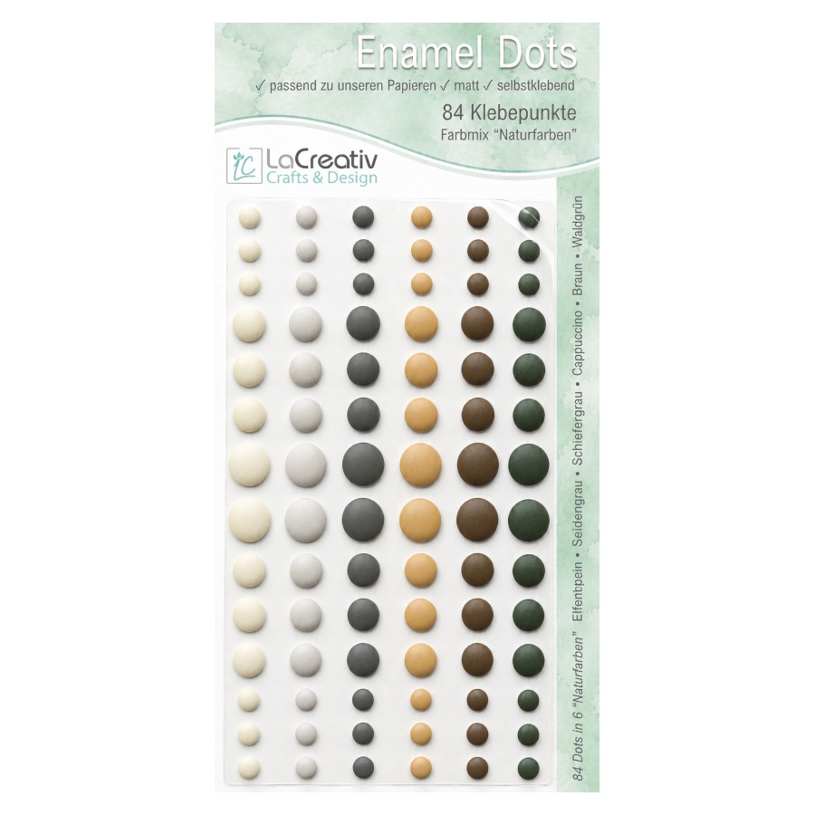 Enamel Dots passend zu den LaCreativ Farbwelten