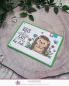 Preview: Kulricke Stempelset "Igel im Blumenbeet"  A7 Clear Stamp