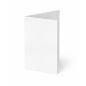 Trippelkarte - Leporello 240g/m² DIN B6 3-Fach in leinen (weiss)