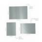 Preview: Faltkarte DIN A6 mit Briefumschlag DIN C6 in metallic platin