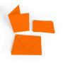 Preview: Faltkarte DIN A6 mit Briefumschlag DIN C6 in orange