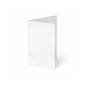 Trippelkarte - Leporello 240g/m² DIN A6 3-Fach in leinen (weiss)