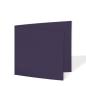 Preview: Doppelkarte - Faltkarte 15x15cm, 225g/m² in aubergine