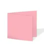 Doppelkarte - Faltkarte 15x15cm, 240g/m² in flamingo