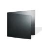 Doppelkarte - Faltkarte quadratisch 15x15cm, 250g/m² in metallic-anthrazit