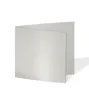 Doppelkarte - Faltkarte 15x15cm, 300g/m² in metallic-champagner