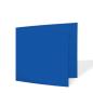 Doppelkarte - Faltkarte quadratisch 15x15cm, 220g/m² in royalblau