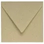 Briefumschlag 16x16cm in graspapier, 120g, ohne Fenster, Nassklebung