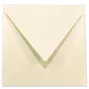 Briefumschlag quadratisch 16x16cm in hellcreme
