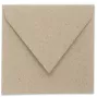 Briefumschlag 16x16cm in kraft grau, 100g, ohne Fenster, Nassklebung