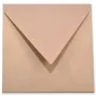 Briefumschlag 16x16cm in metallic-nude, 120g, ohne Fenster, Nassklebung