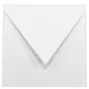 Briefumschlag 16x16cm in puderweiss, 100g, ohne Fenster, Nassklebung