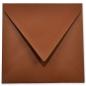 Briefumschlag 11x11cm in schoko 120g ohne Fenster, Nassklebung