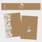 Preview: Pocketfold Einladung "Kraft White Roses" B6