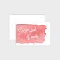 Preview: Einladung "Watercolor-Brush | Rot" DIN B6 Klappkarte