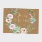 Preview: Willkommensschild "Kraft White Roses" DIN A3 Metallic quer