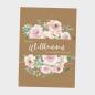 Preview: Willkommensschild "Kraft White Roses" DIN A3 