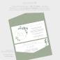 Preview: Backing-Card "Geometric Eukalyptus" 19,5x10