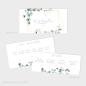 Preview: Backing-Card "Geometric Eukalyptus" 19,5x10