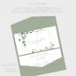 Preview: Backing-Card "Geometric Eukalyptus" 19,5x10