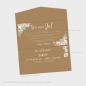 Preview: Backing-Card "Kraft White Roses" 19,5x10