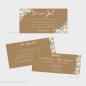 Preview: Backing-Card "Kraft White Roses" 19,5x10