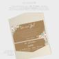 Preview: Backing-Card "Kraft White Roses" 19,5x10