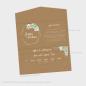 Preview: Backing-Card "Kraft White Roses" 19,5x10