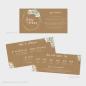 Preview: Backing-Card "Kraft White Roses" 19,5x10