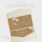 Preview: Backing-Card "Kraft White Roses" 19,5x10