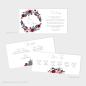 Preview: Backing-Card "Merlot und Navy" 19,5x10