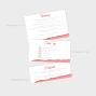 Preview: Einlegekarte "Watercolor-Brush | Rot" 15x6