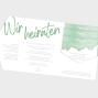 Preview: Einlegekarte "Watercolor-Brush | Pistazie" 11x16