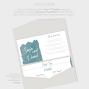 Preview: Backing-Card "Watercolor-Brush | Petrol" 19,5x10