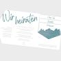 Preview: Einlegekarte "Watercolor-Brush | Petrol" 11x12