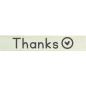 Preview: Vaessen Motivband/Text 15mm "Thanks" 20m