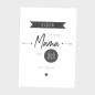 Preview: Spruchposter "Black White" | Geschenkidee | Personalisiert  | Muttertag | Wanddeko