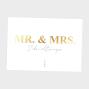 Preview: Metallicposter "Mr+Mrs" | Goldposter | Familienposter | Personalisiertes Poster | Wanddeko