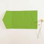 Preview: Pocketfold-Karte B6 seitlich Premium-Karton "Grasgrün" Basic Line