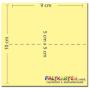 Preview: Tischkarte - Platzkarte 9 x 5 cm 220g/m² in kraft braun
