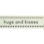 Preview: Vaessen Motivband/Text 15mm "Hugs And Kisses" 20m