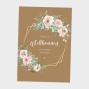 Preview: Willkommensschild "Kraft White Roses" DIN A3 