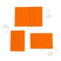 Preview: Faltkarte mit Briefumschlag DIN B6 in orange