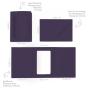 Preview: Passepartoutkarte mit rechteckigem Ausschnitt und Briefumschlag, DIN C6 in aubergine