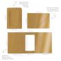 Preview: Passepartoutkarte mit rechteckigem Ausschnitt und Briefumschlag, DIN C6 in metallic coffee