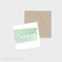 Preview: Backing-Card "Watercolor-Brush | Pistazie" Quadrat 14x14