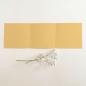 Trippel-Pocketfold-Karte quadratisch (15x15) Premium-Karton "Sandgelb" Basic Line
