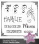 Preview: Kulricke Stempelset "Familien Liebe" Clear Stamp Motiv-Stempel