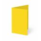Trippelkarte - Leporello 240g/m² DIN B6 3-Fach in sonnengelb