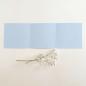 Trippel-Pocketfold-Karte quadratisch (15x15) Premium-Karton "Hellblau" Basic Line